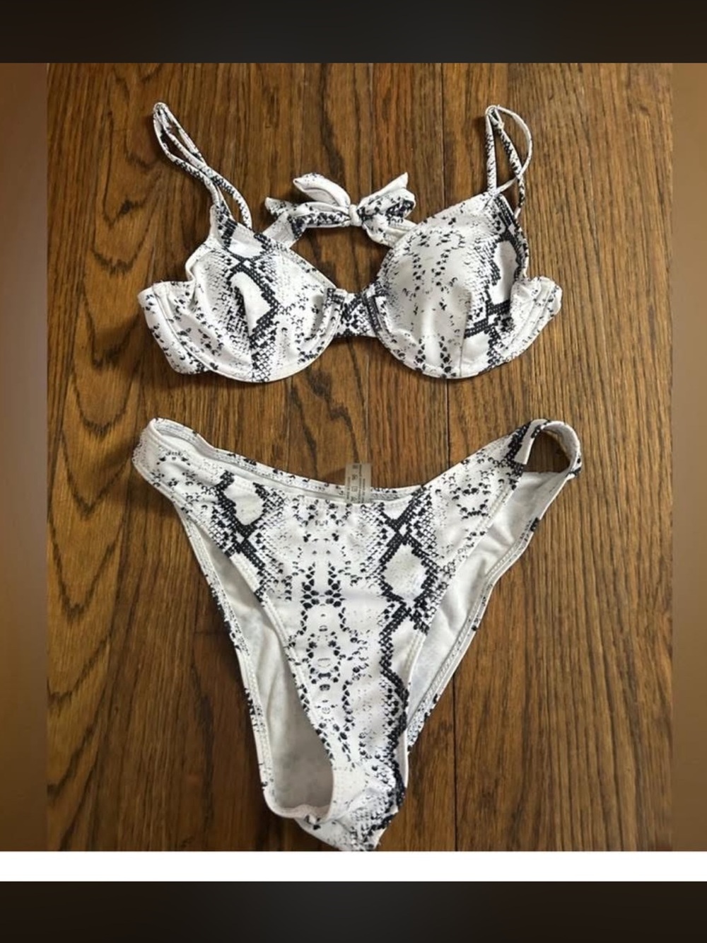 Snake skin bikini set
